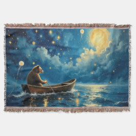 Manta Sueño de pesca de osito de peluche