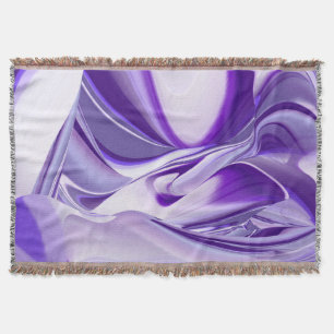 Manta Sueños del arcoiris de flores moradas