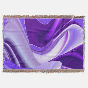 Manta Sueños del arcoiris de flores moradas