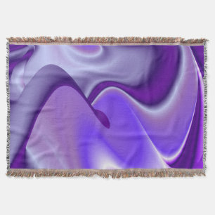 Manta Sueños del arcoiris de flores moradas
