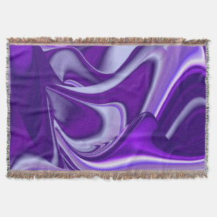 Manta Sueños del arcoiris de flores moradas