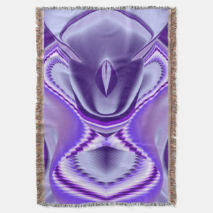 Manta Sueños del arcoiris de flores moradas