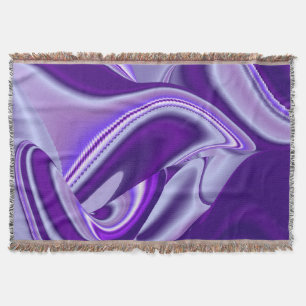 Manta Sueños del arcoiris de flores moradas