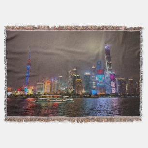 Manta Sueños Eléctricos - Línea Futurista de Shanghai, A