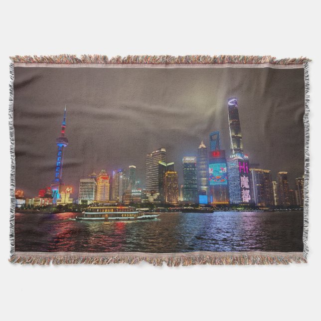 Manta Sueños Eléctricos - Línea Futurista de Shanghai, A (Anverso)