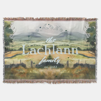 Manta Sueños Esmeraldas: acuarela irlandesa en el campo