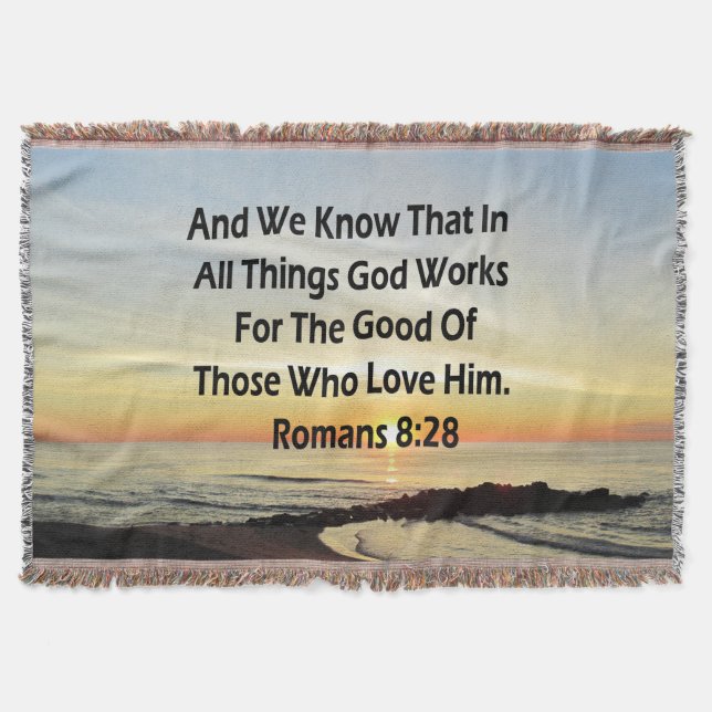MANTA SUNRISE ROMANS 8:28 SCRIPTURE VERSE (Anverso)