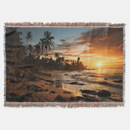 Manta Sunrise Throw Blanket 1