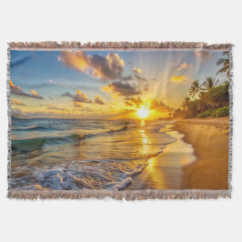 Manta Sunrise Throw Blanket 2