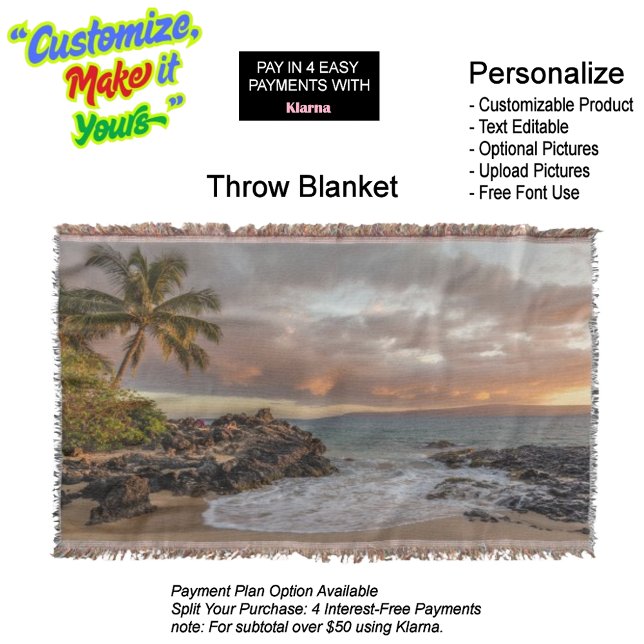 Manta Sunset Beach Throw Blanket 12 (Sunset Beach Throw Blanket 12.
)