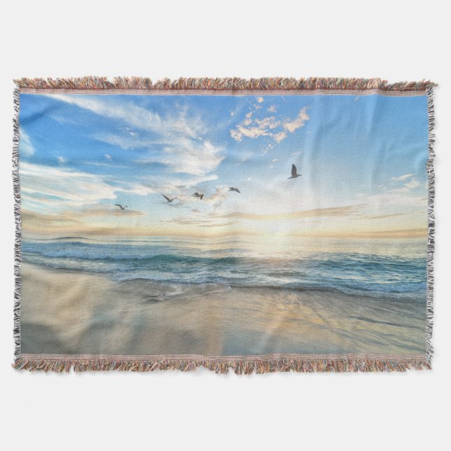 Manta Sunset Beach Throw Blanket 15 (Anverso)