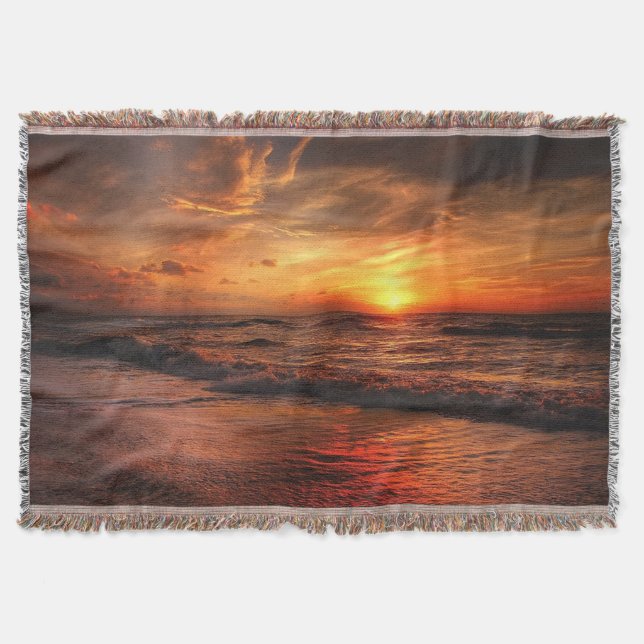 Manta Sunset Beach Throw Blanket 17 (Anverso)