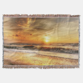 Manta Sunset Beach Throw Blanket 18
