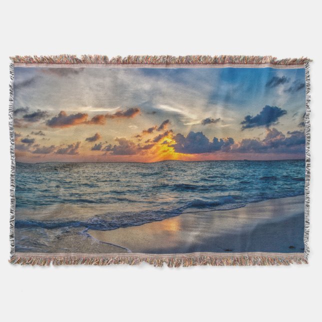 Manta Sunset Beach Throw Blanket 20 (Anverso)