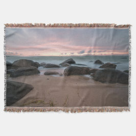 Manta Sunset Beach Throw Blanket 21