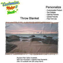 Sunset Beach Throw Blanket 21