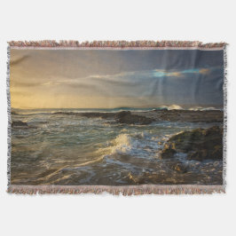 Manta Sunset Beach Throw Blanket 22