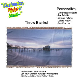 Manta Sunset Beach Throw Blanket 30