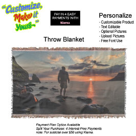 Manta Sunset Beach Throw Blanket 32