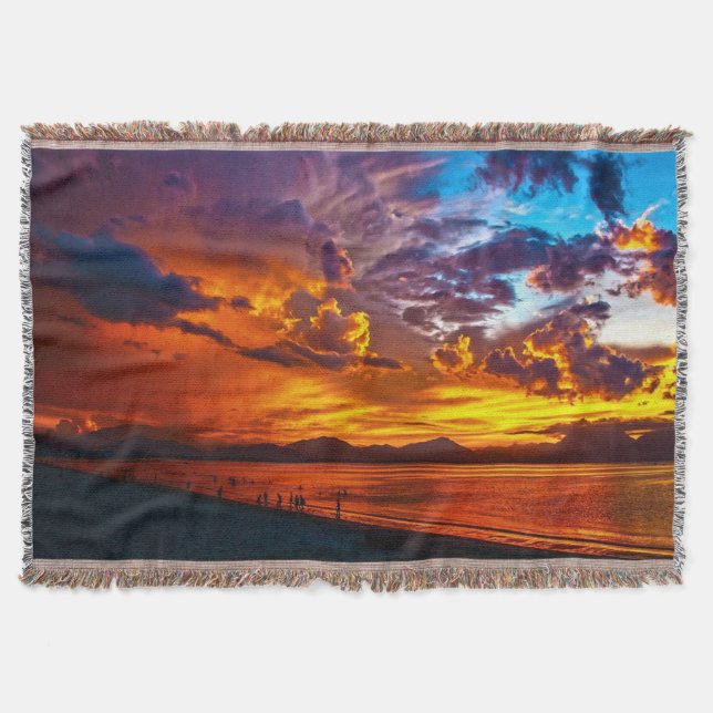 Manta Sunset Beach Throw Blanket 5 (Anverso)