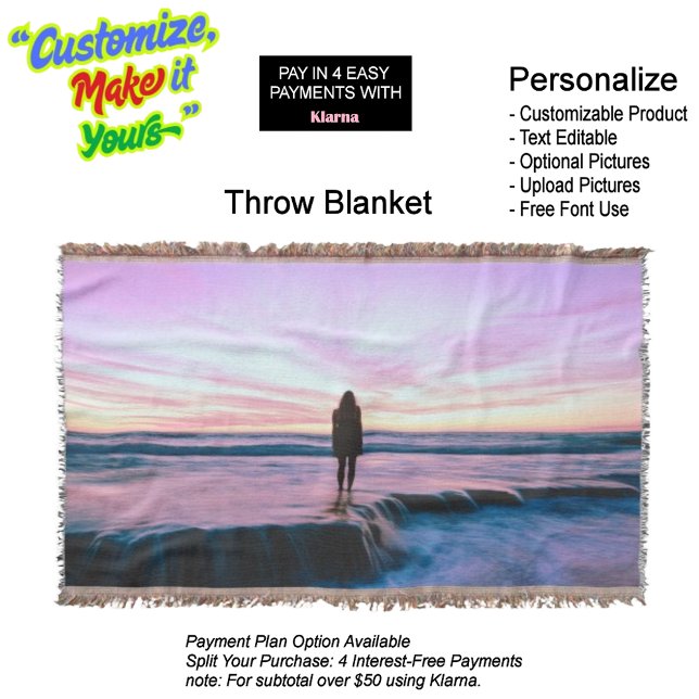 Manta Sunset Beach Throw Blanket 8 (Sunset Beach Throw Blanket 8.)