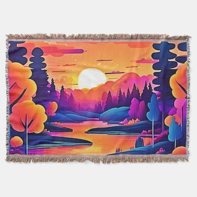 Manta Sunset Lake Fantasy Art (Anverso)