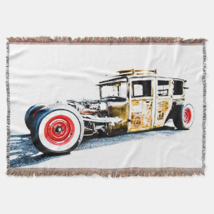 Manta Surfer Wagon Throw Blanket