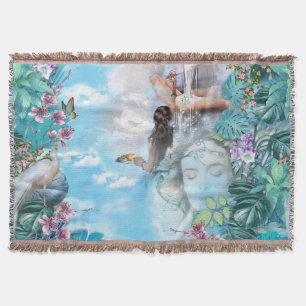 Manta Surrealismo Fantástico Tropical