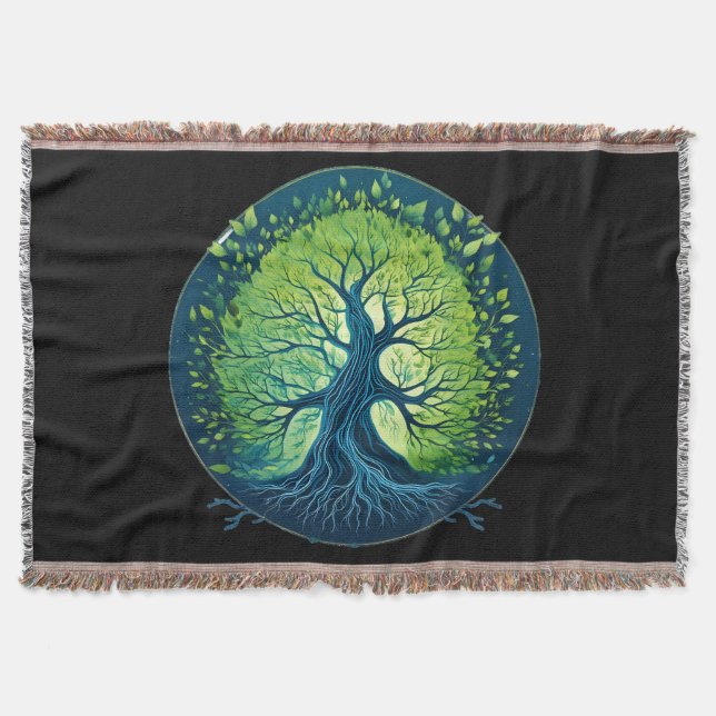 Manta Susurros del viento: La esencia del árbol (Anverso)