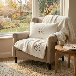 Manta Swan Minimalista de Sherpa Mediana de Lujo S