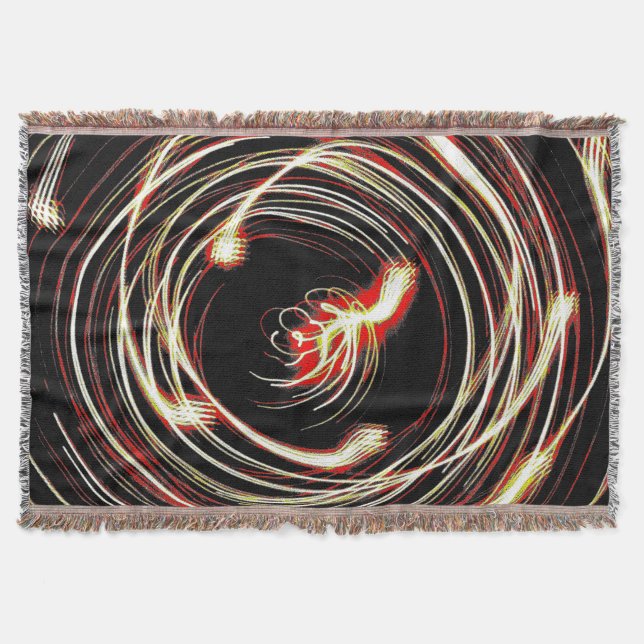 Manta Swirl Motion Burst – Premium Woven Blanket (Anverso)