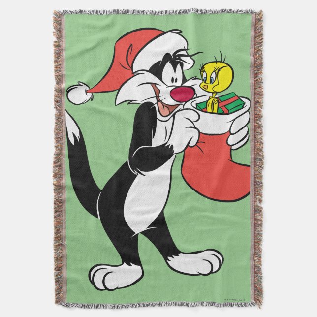 Manta Sylvester Cat with Stocking (Frente vertical)