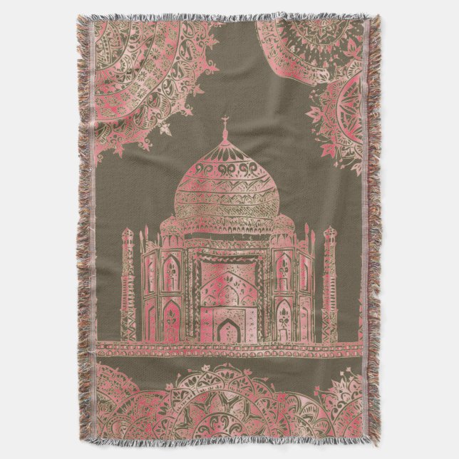 Manta Taj Mahal - Estilo bohemio oriental (Frente vertical)