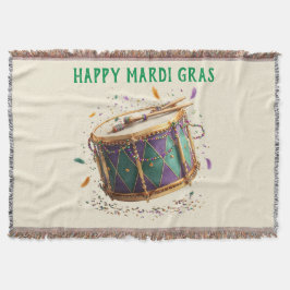 Manta Tambor festivo de Mardi Gras
