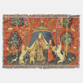 Manta Tapestries de Unicorn Lady Legend Medieval