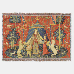 Manta Tapestries de Unicorn Lady Legend Medieval