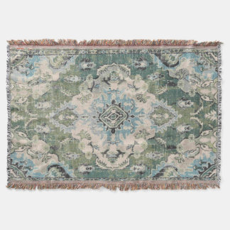 Manta Tapis antique vert