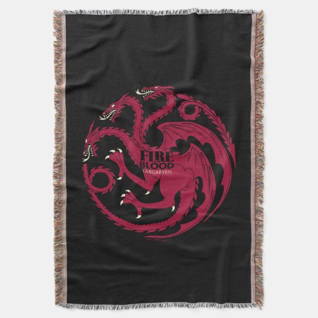 Manta Targaryen Sigil - Fuego y Sangre (Frente vertical)