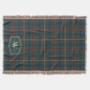 Manta Tartan de caza Fraser Plaid de Clan escocés Monogr