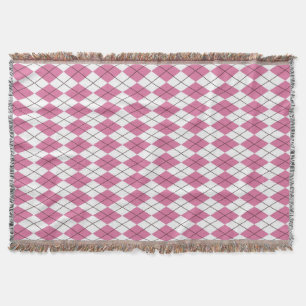 Manta Tartan de los 70 Rosa Dedito