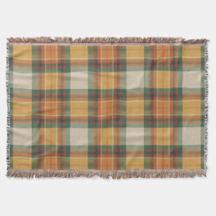 Manta Tartan Plaid Patrón de Cosecha de Otoño Cálido