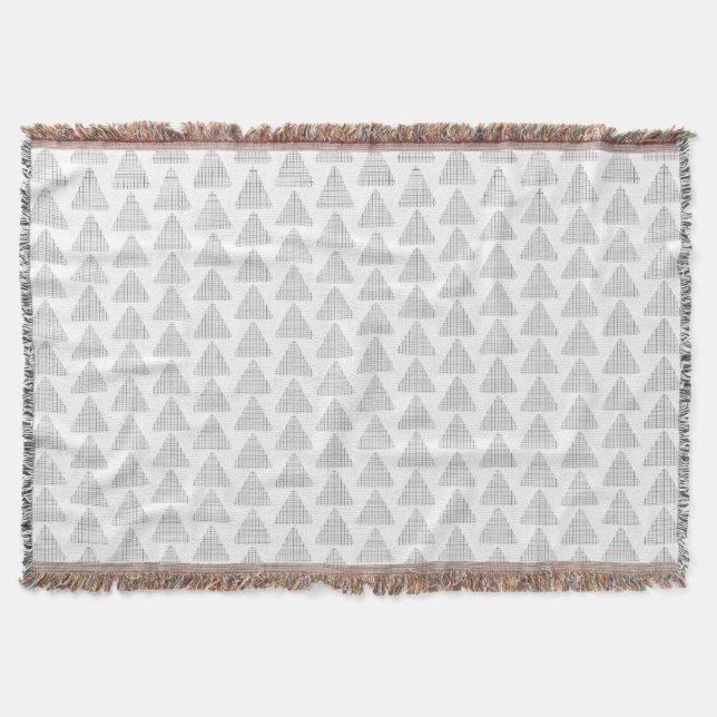 Manta Tartan Triangles Gray (Anverso)