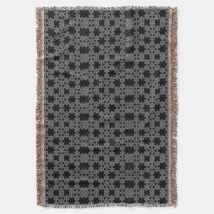 Manta Tatuaje Fractal Crochet de copo de nieve