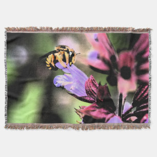 Manta Tbcn de abejas y flores