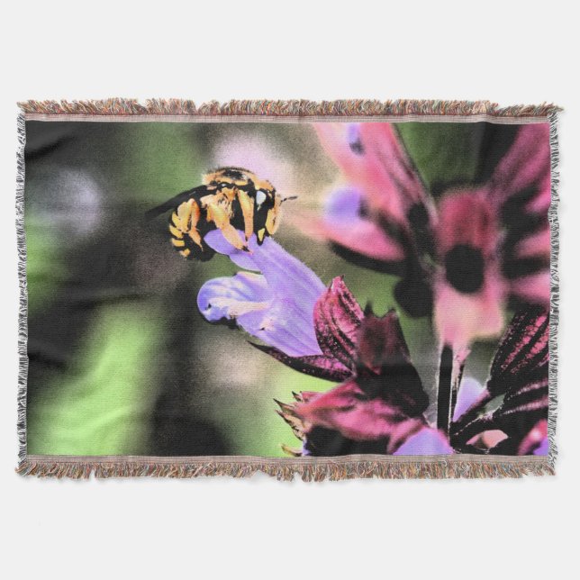 Manta Tbcnm de abeja y flor (Anverso)