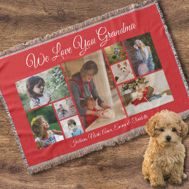 Manta Te Ama Abuela | Elegante foto roja 9