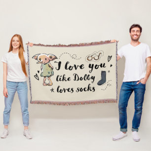 Manta Te Amo Como Dobby Ama A Los Calcetines