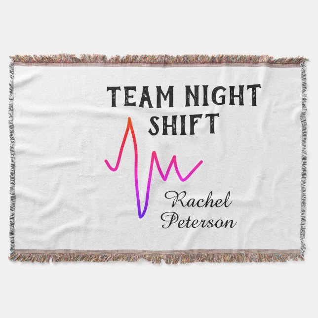 Manta Team night shift nurse doctor medical name heart l (Anverso)
