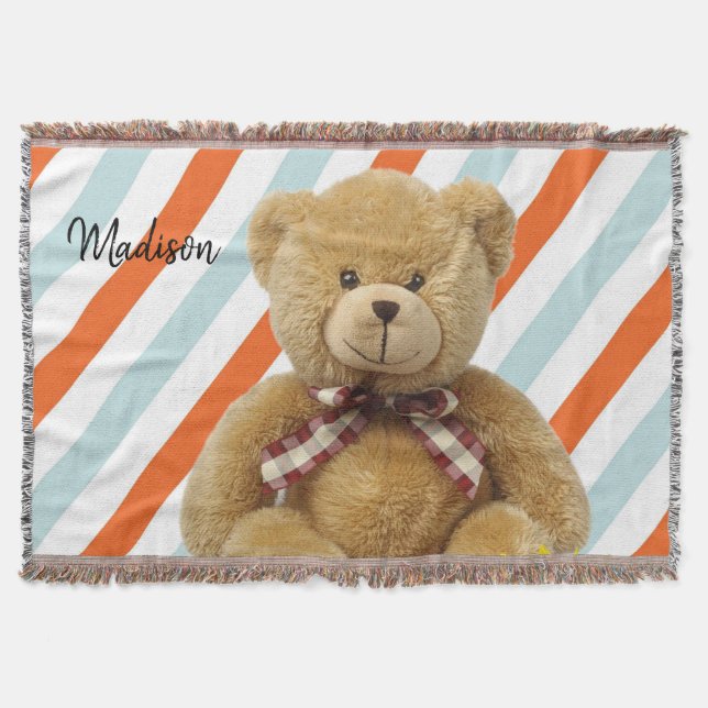 Manta Teddy Bear Throw Blanket (Anverso)