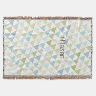 Manta Teepee Aqua Green y Gray Moon Clouds Lodge Bodge B